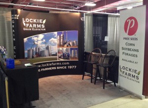 Our tradeshow booth at the 2013 Lindsay Farm Show in March.